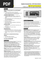 System Accessories, LCD Annunciators: Features