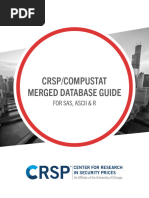 CRSP Compustat Merged Database Guide For SAS ASCII R