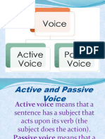 Voice, Active and Passive 24 May 2024