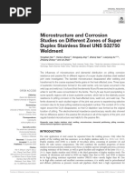 Microstructure and Corrosion Studies On Different