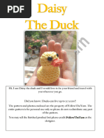 Daisy The Duck Crochet Pattern