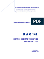 Rac 142 - Centros de Entrenamiento de Aeronautica Civil