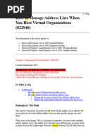 How To Manage Address Lists When You Host Virtual Organizations