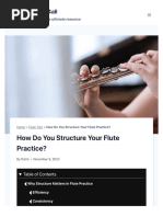 Structured Flute Practice