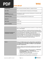 Triple Unit 2D Authorised Brief 2020