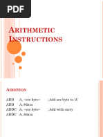 Arithmetic Instructions