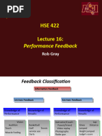 Lecture 16 - Performance Feedback