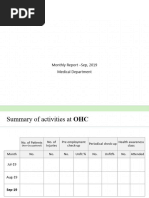 OHC Monthly Report