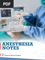 Paediatric Anesthesia Notes by DR Zeeshan