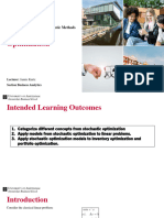 3 Stochastic Optimization