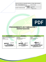 Procedimiento de Fumigación y Desratización