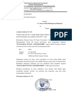 Surat Permohonan Rekomendasi Kegiatan Pasawahan Futsal Championship Afkab