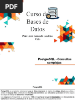 PostgreSQL Consultas Complejas