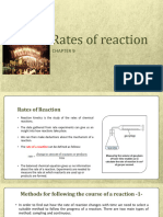 Chapter 9 - Rates of Reaction