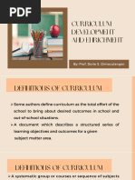 Curriculum Development and Enrichment