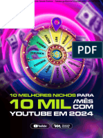 Ebook - 10 Melhores Nichos para 10k Com Youtube