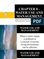 Chapter 8 - Water Use and Management