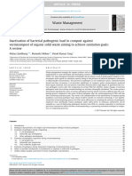 Inactivation of Bacterial Pathogenic Load in Compost Against Vermicompost of Organic Solid Waste Aiming To Achieve Sanitation Goals A Review