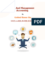 Cost and Management Accounting: Gobind Kumar Jha