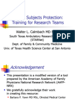 AAFP Human Subjects Participant Protection 2007 Mod 5 6 09