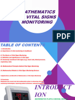 Mathematics in Vital Signs Monitoring