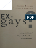 Ex-Gays - A Longitudinal Study of Religiously Mediated - Jones, Stanton L