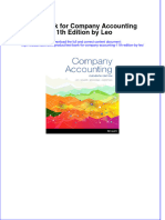 Full Download Test Bank For Company Accounting 11th Edition by Leo File PDF Free All Chapter