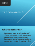 7ps of Marketing