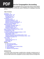 Instructions For Congregation Accounting