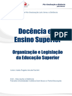 Organizacao e Legislacao Do Ensino Superior