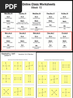 Week 15 Online Class Handouts