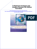 Full Download Financial Statement Analysis and Security Valuation Penman 5th Edition Test Bank File PDF All Chapter On 2024