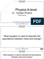 Flashcards - Topic 23 Nuclear Physics - CAIE Physics A-Level