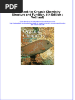 Full Download Test Bank For Organic Chemistry Structure and Function, 6th Edition: Vollhardt File PDF Free All Chapter