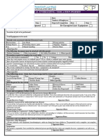 Electrical Permit (Isolation) Form