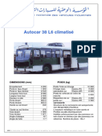 Autocar 38 L6 Climatisé: Dimensions (MM) Poids (KG)