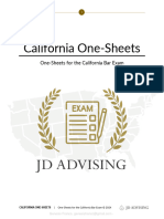 California Bar Exam One Sheets Electronic - 137480 - 1718767529