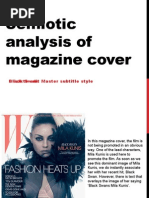 Semiological Magazine Cover Analysis - Black Swan