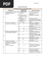 Propiedades de La Potenciación (Autoevaluación)