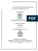 Surgical Management of Proximal Tibial Fracture With Locking Compression Plate."