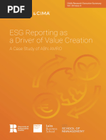 ESG Reporting As A Driver of Value Creation - A Case Study of ABN AMRO