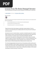 Lessons From The Brain-Damaged Investor PDF