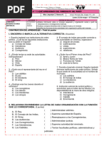 I. Encierra O Marca La Alternativa Correcta:: ¿Qué Aprendimos Del Virreinato Del Perú?