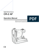 Canon CR 2 Af Digital Non Mydriatic Retinal Camera Manual