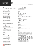 Peace Be Still (Hope Darst) Chord Chart - A - 2 Column Layout