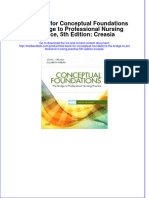 Full Download Test Bank For Conceptual Foundations The Bridge To Professional Nursing Practice, 5th Edition: Creasia File PDF Free All Chapter