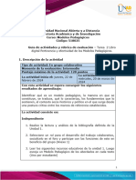 Guia de Actividades y Rúbrica de Evaluación - Unidad 1 - Tarea 2. Libro Digital Pertinencia y Efectividad de Los Modelos Pedagógicos