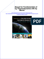 Full Download Solution Manual For Fundamentals of Engineering Thermodynamics 9th by Moran File PDF Free All Chapter