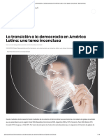 La Transición A La Democracia en América Latina - Una Tarea Inconclusa - DemoAmLat