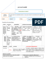 Personal Social: Propósitos de Aprendizaje